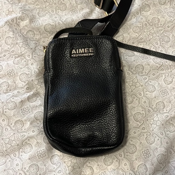 Aimee Kestenberg Bags Aimee Kestenburg Black Pebbled Leather Just